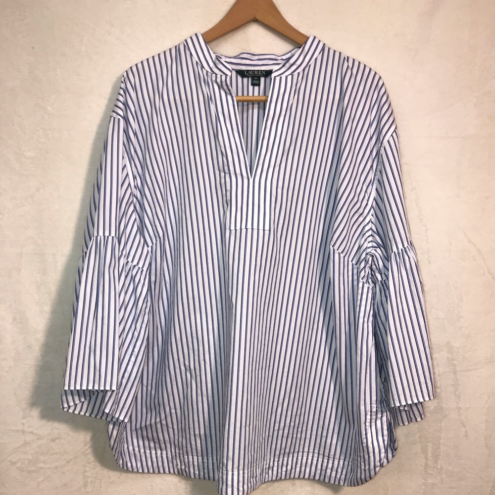 Lauren by Ralph Lauren Striped Blouse 3x